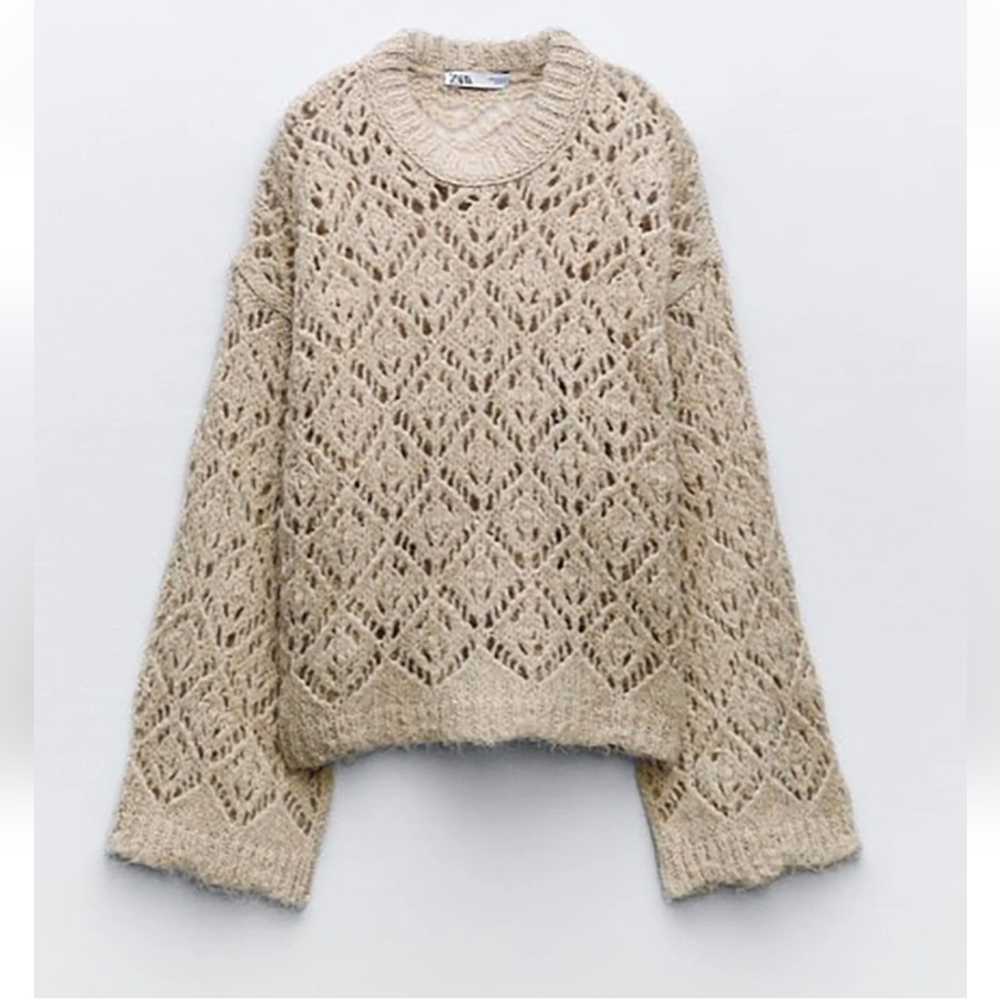 Zara Women's Cream Sweater